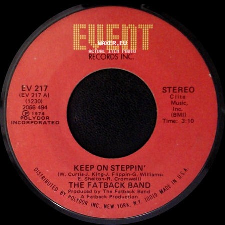 The Fatback Band - Breaking Up Is Hard To Do / Keep On Steppin' side B