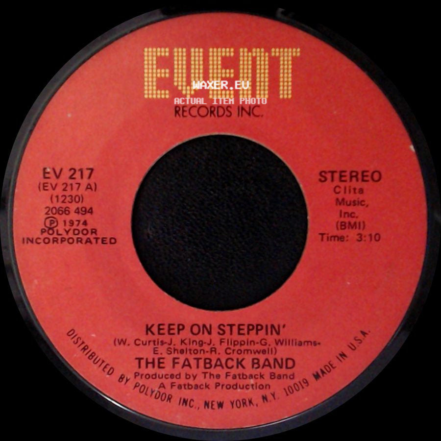The Fatback Band - Breaking Up Is Hard To Do / Keep On Steppin' side B