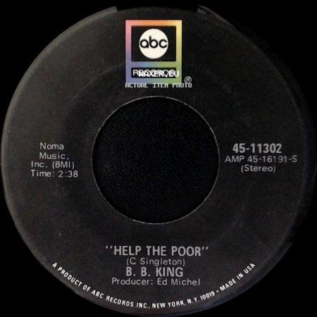 B. B. King - Lucille's Granny / Help The Poor side B