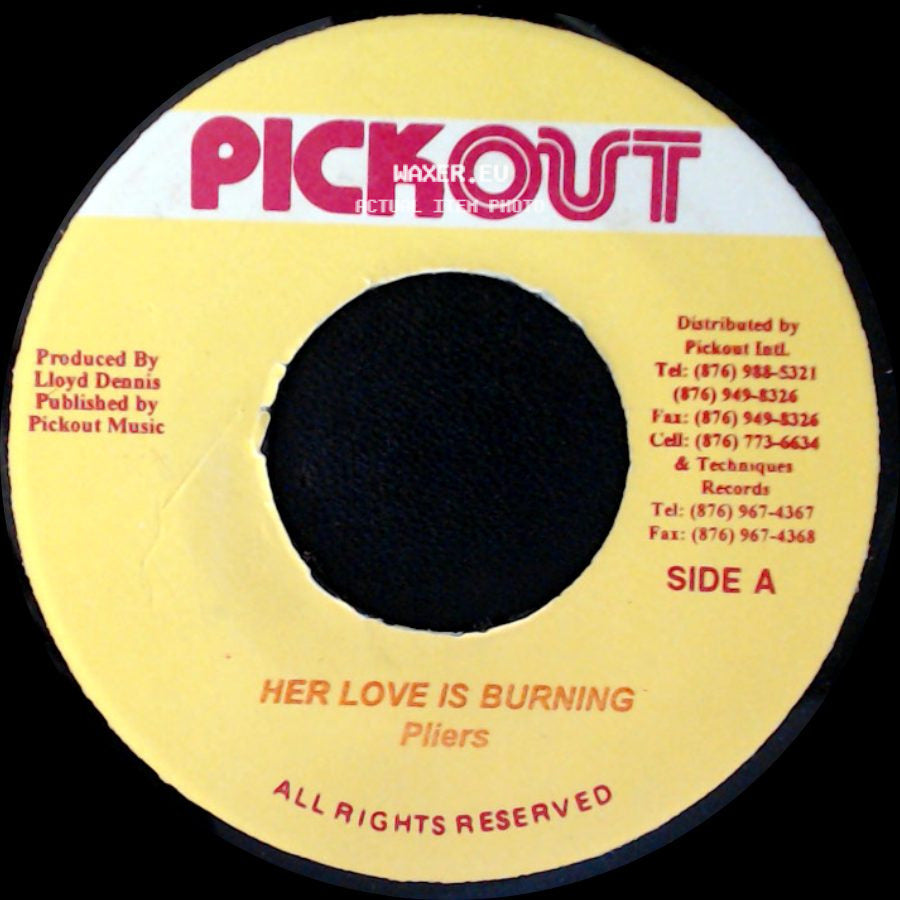 Pliers - Her Love Is Burning / Unknown Title B side A