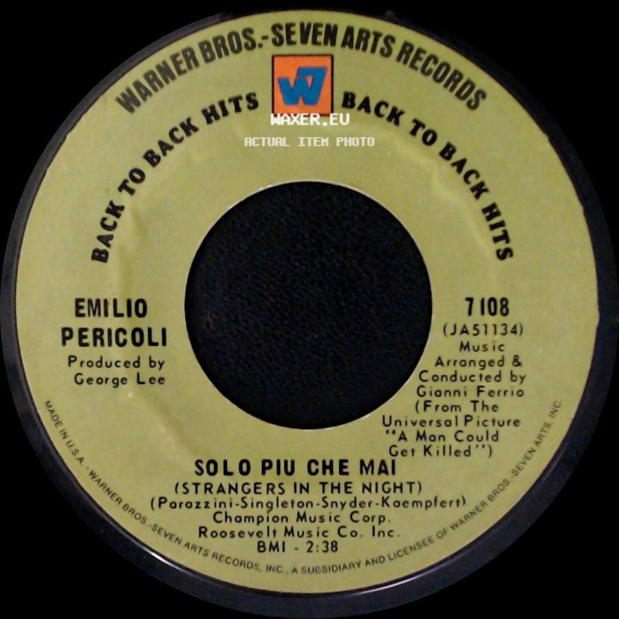 Emilio Pericoli - Solo Piu Che Mai (Strangers In The Night) / Al Di La' side A