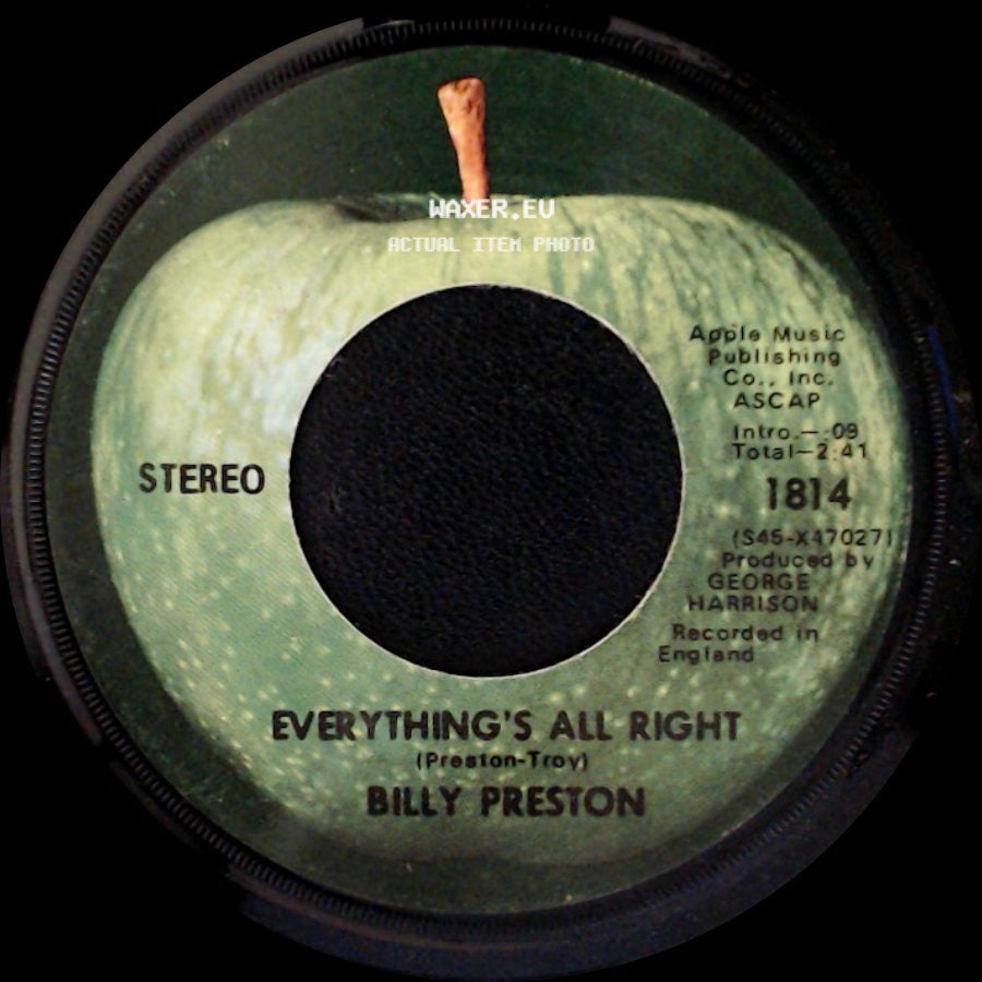 Billy Preston - Everything's All Right / I Want To Thank You side A