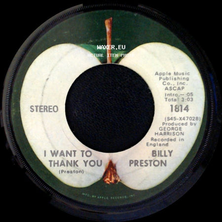 Billy Preston - Everything's All Right / I Want To Thank You side B