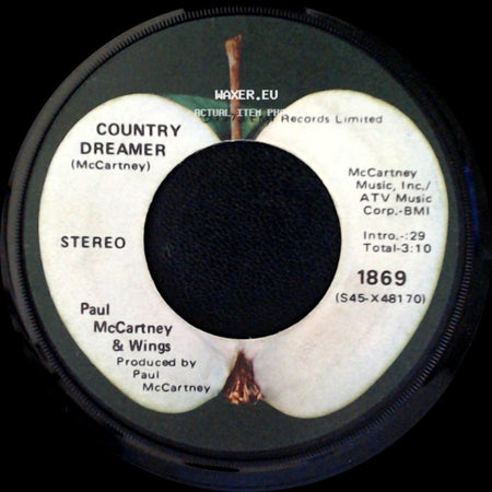 Paul Mccartney & Wings - Country Dreamer / Helen Wheels side A