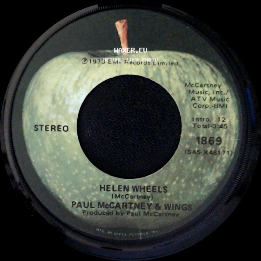 Paul Mccartney & Wings - Country Dreamer / Helen Wheels side B