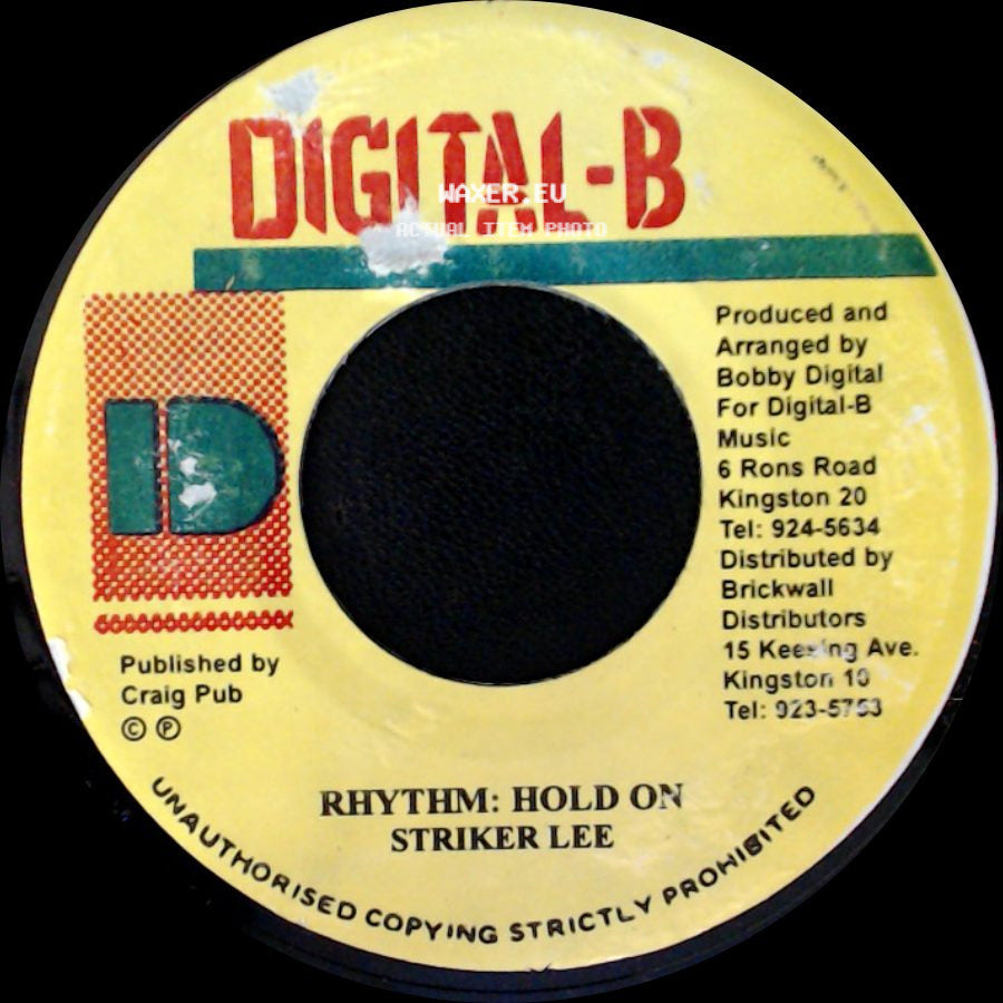 Richie Stephens / Striker Lee - Friends And Lovers / Rhythm: Hold On side B