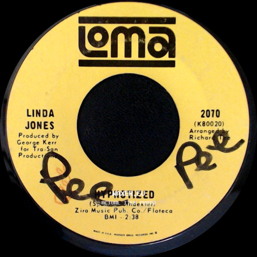 Linda Jones - I Can't Stop Lovin' My Baby / Hypnotized side B