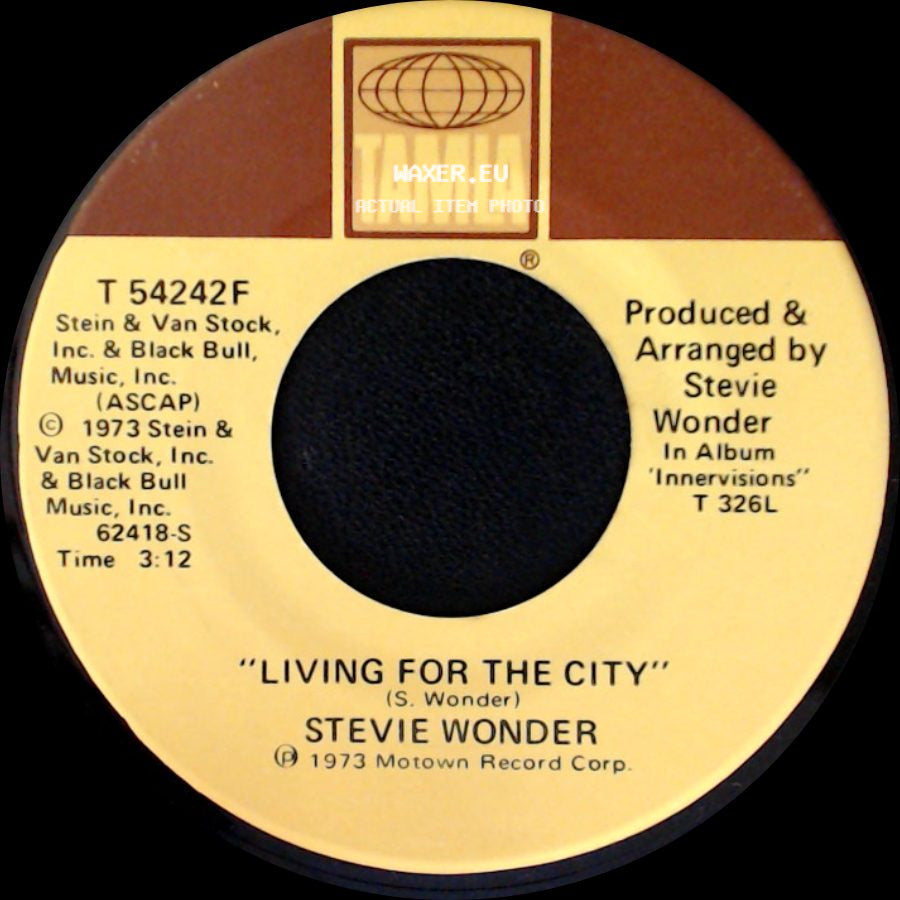 Stevie Wonder - Visions / Living For The City side B