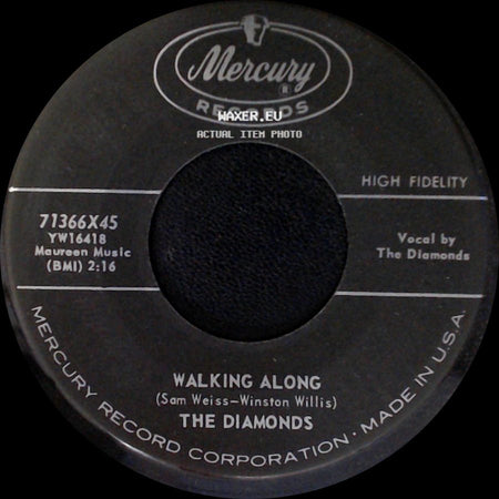 The Diamonds - Walking Along / Eternal Lovers side A