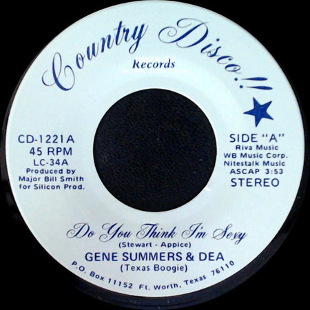 Gene Summers & Dea - Do You Think I'm Sexy / The Clown side A