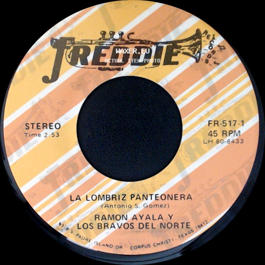 Ramon Ayala Y Los Bravos Del Norte - La Lombriz Panteonera / Tormento Ingrato side A