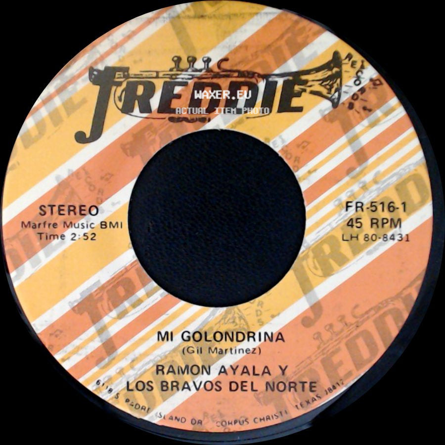 Ramon Ayala Y Los Bravos Del Norte - Una Botella / Mi Golondrina side B