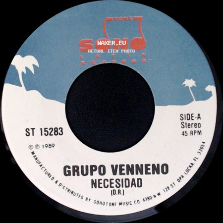Grupo Venneno - Necesidad / El Viudo side A