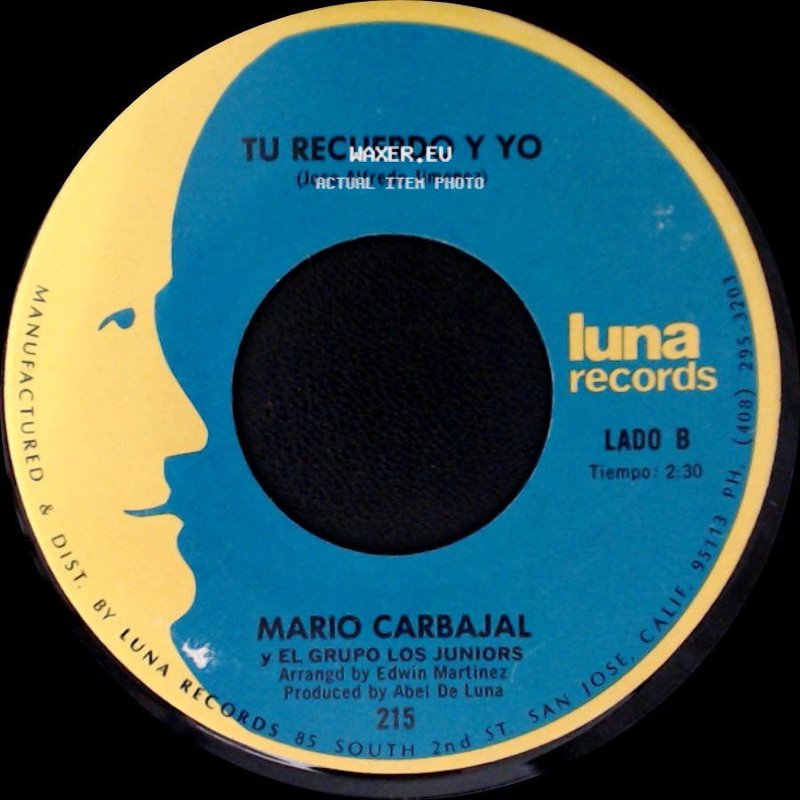 Mario Carbajal Y El Grupo Los Juniors - Dos Rosas / Tu Recuerdo Y Yo side B