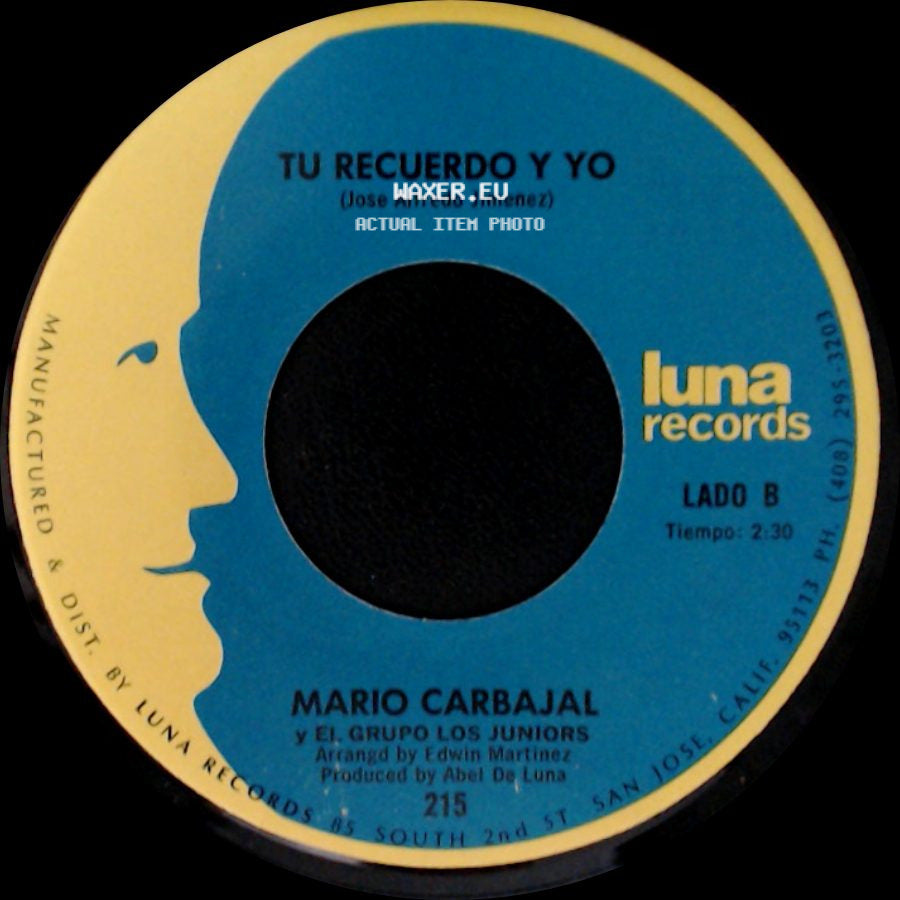 Mario Carbajal Y El Grupo Los Juniors - Dos Rosas / Tu Recuerdo Y Yo side B