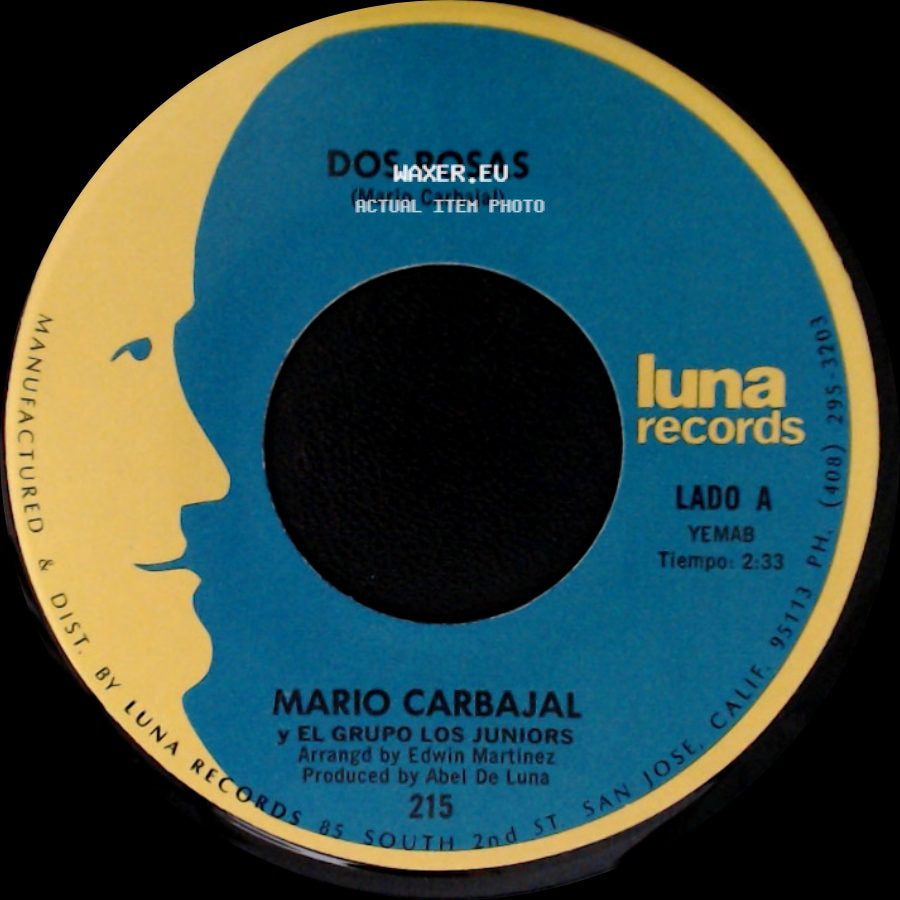 Mario Carbajal Y El Grupo Los Juniors - Dos Rosas / Tu Recuerdo Y Yo side A