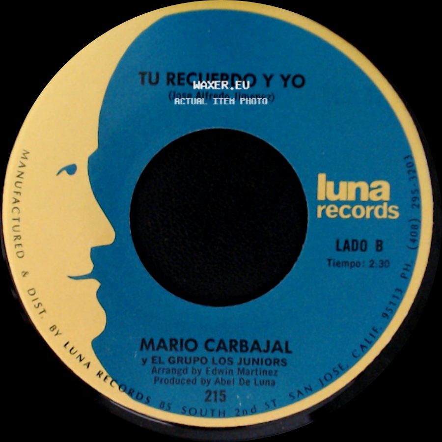 Mario Carbajal Y El Grupo Los Juniors - Dos Rosas / Tu Recuerdo Y Yo side B