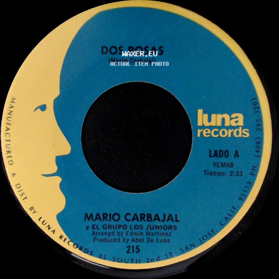 Mario Carbajal Y El Grupo Los Juniors - Dos Rosas / Tu Recuerdo Y Yo side A