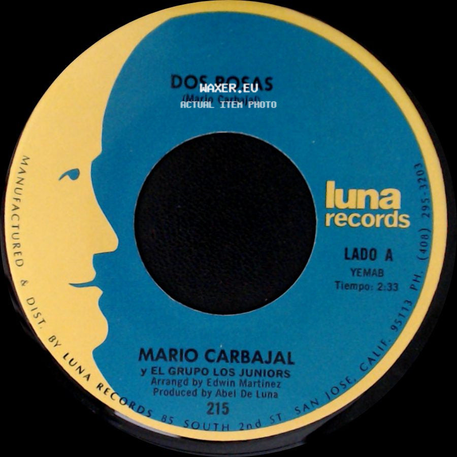 Mario Carbajal Y El Grupo Los Juniors - Dos Rosas / Tu Recuerdo Y Yo side A