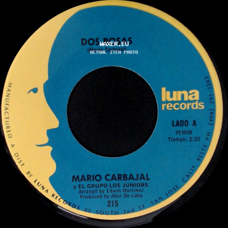 Mario Carbajal Y El Grupo Los Juniors - Dos Rosas / Tu Recuerdo Y Yo side A