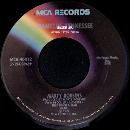 Marty Robbins - Franklin, Tennessee / Talking Piece Of Heaven side A