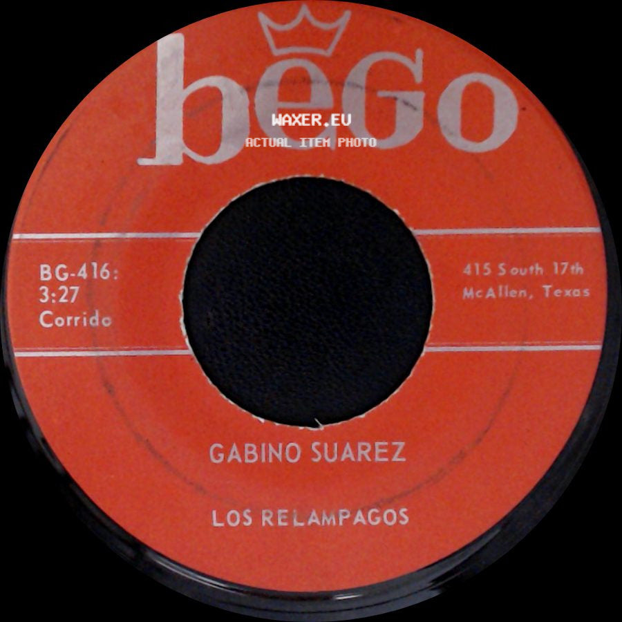 Los Relampagos / Demetrio Salas - Gabino Suarez / Unknown Title B side A
