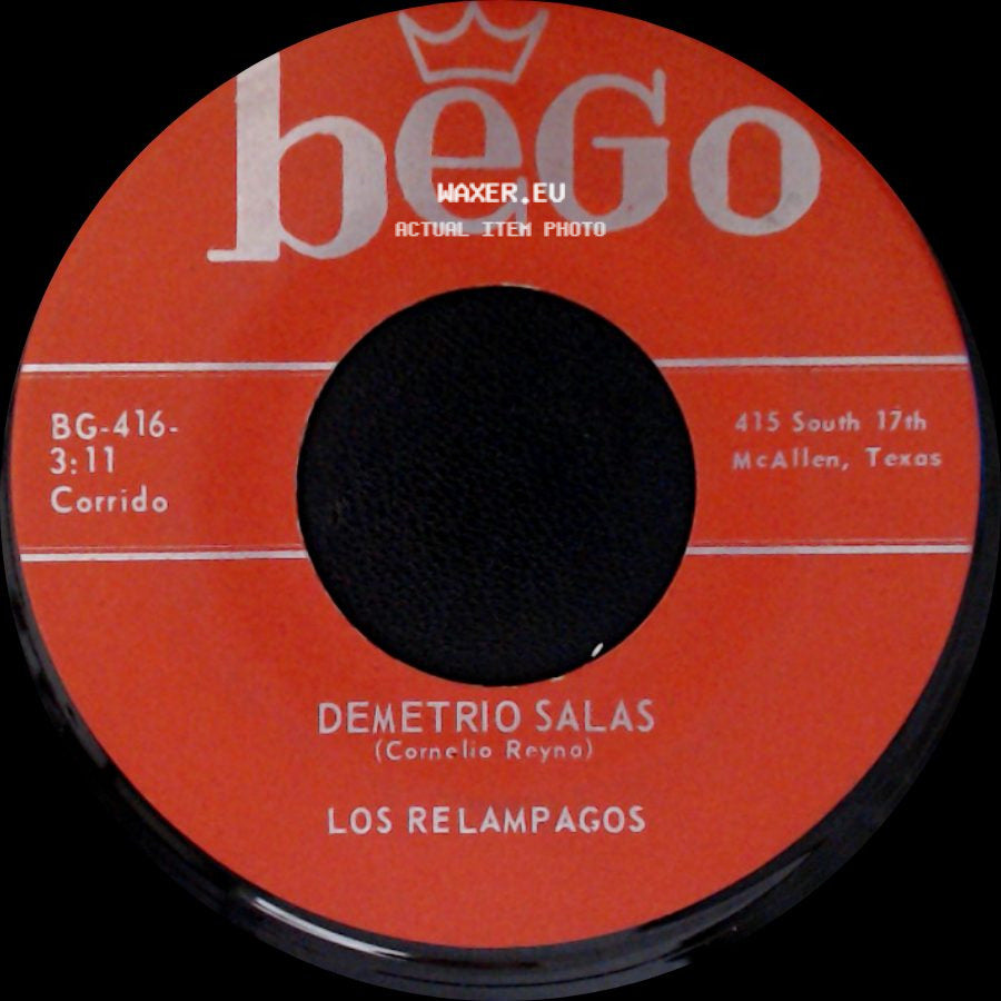 Los Relampagos / Demetrio Salas - Gabino Suarez / Unknown Title B side B