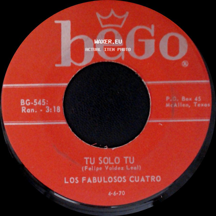 Los Fabulosos Cuatro - Tu Solo Tu / Las Nubes side A