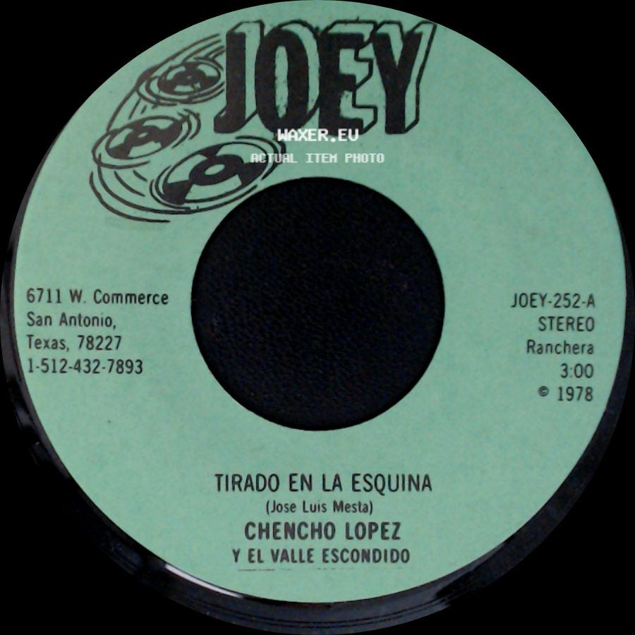 Chencho Lopez Y El Valle Escondido - Tirado En La Esquina / Eslabon Por Eslabon side A