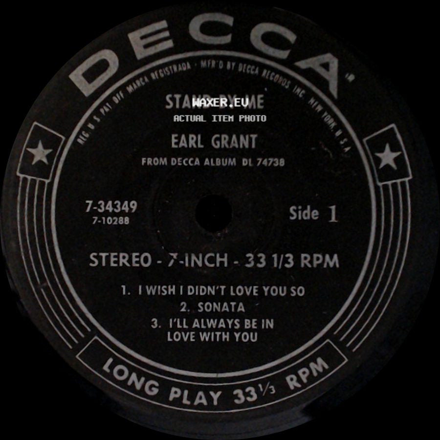 Earl Grant - Stand By Me / Stand By Me side A