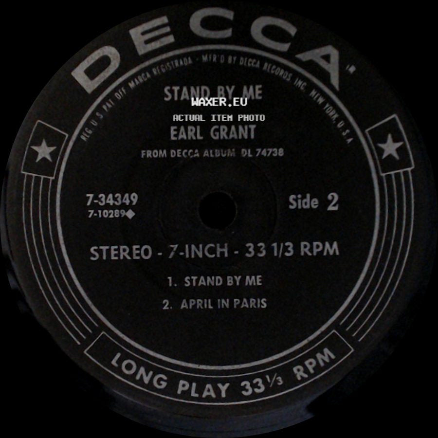 Earl Grant - Stand By Me / Stand By Me side B