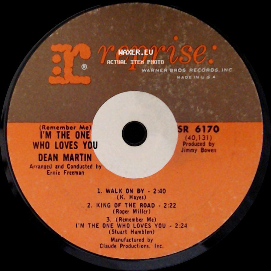 Dean Martin - I'm The One Who Loves You / I'm The One Who Loves You side A