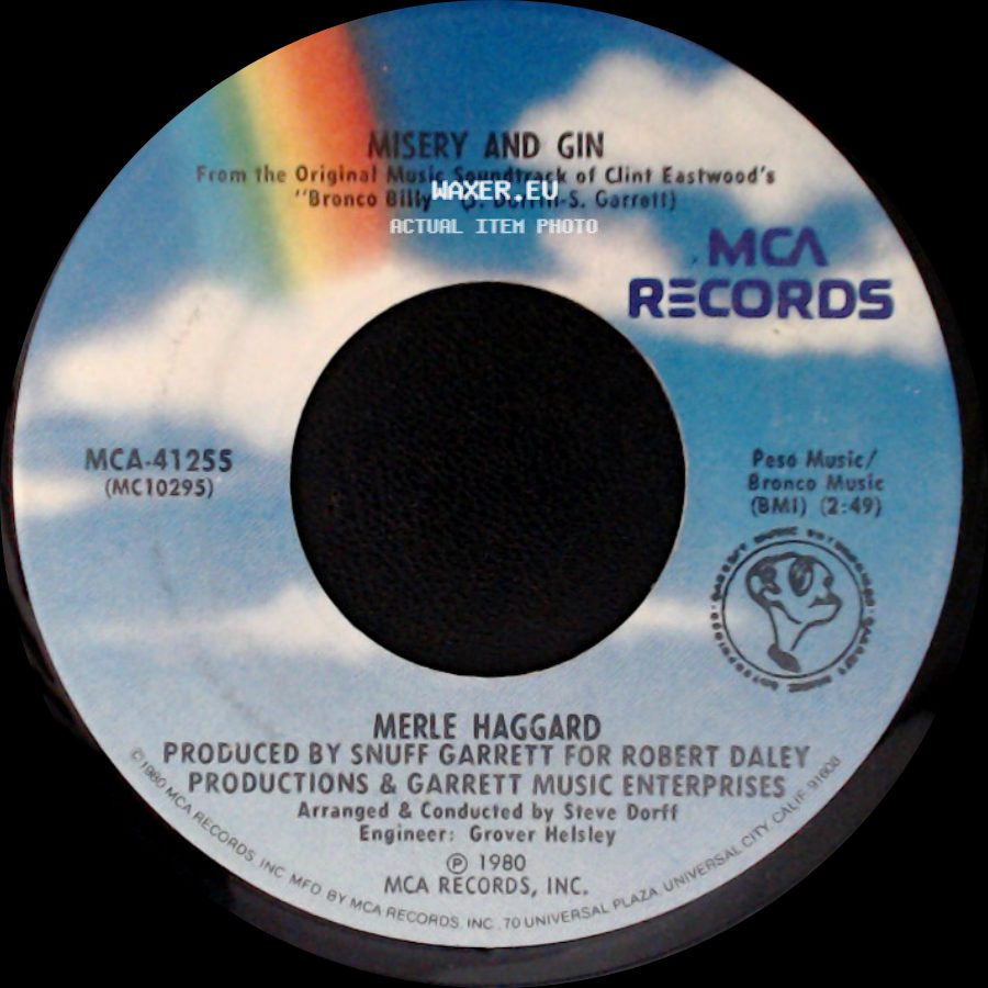 Merle Haggard - No One To Sing For (But The Band) / Misery And Gin side B
