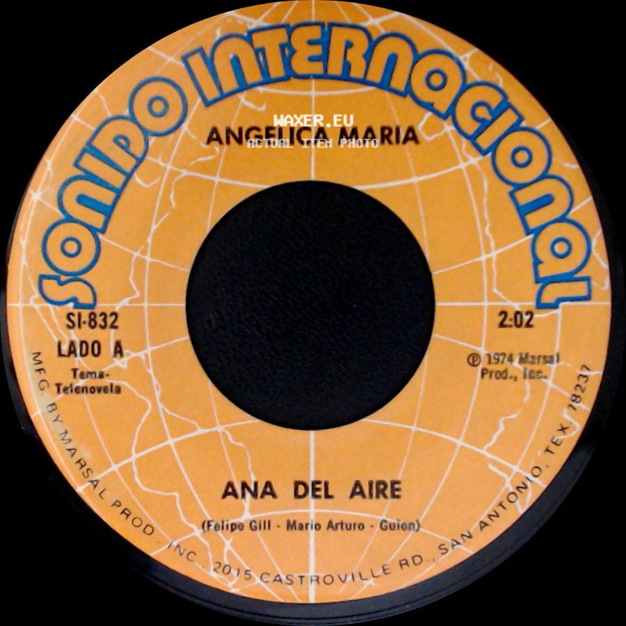 Angelica Maria - Ana Del Aire / Nuestro Adios side A