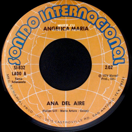 Angelica Maria - Ana Del Aire / Nuestro Adios side A