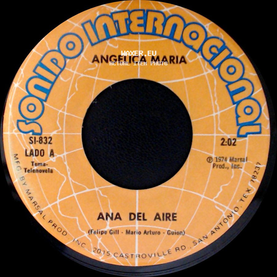 Angelica Maria - Ana Del Aire / Nuestro Adios side A