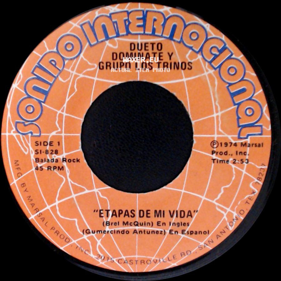 Dueto Dominate Y Grupo Los Trinos - Etapas De Mi Vida / De Que Te Quejas Mi Amor side A