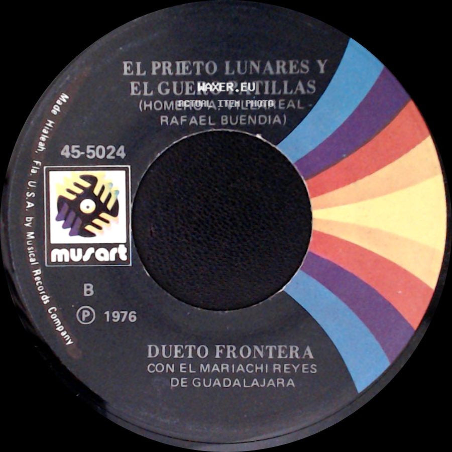 Dueto Frontera Con El Mariachi Reyes De Guadalajara / El Prieto Lunares Y El Guero Patillas - Aborresco / Dueto Frontera side B