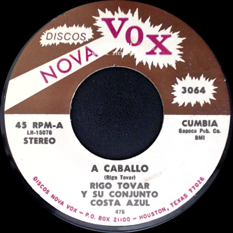 Rigo Tovar Y Su Conjunto Costa Azul - Te Quiero Dijiste / A Caballo side B