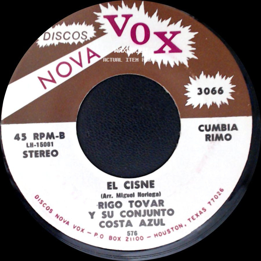Rigo Tovar Y Su Conjunto Costa Azul - Macondo / El Cisne side B