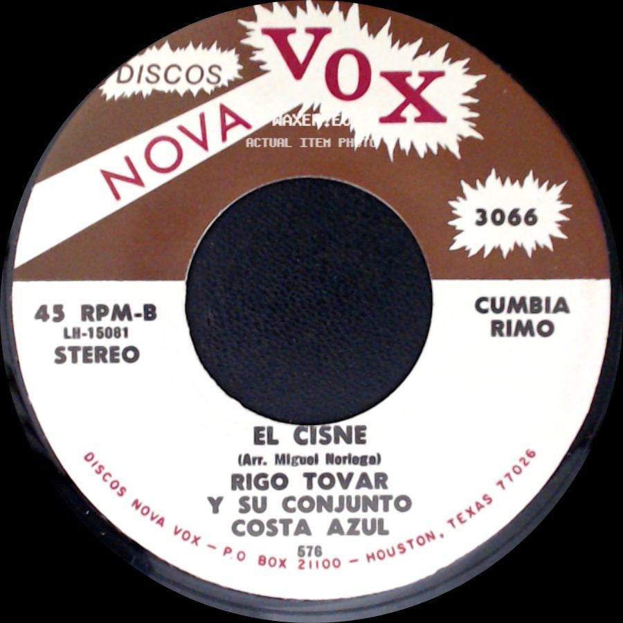 Rigo Tovar Y Su Conjunto Costa Azul - Macondo / El Cisne side B