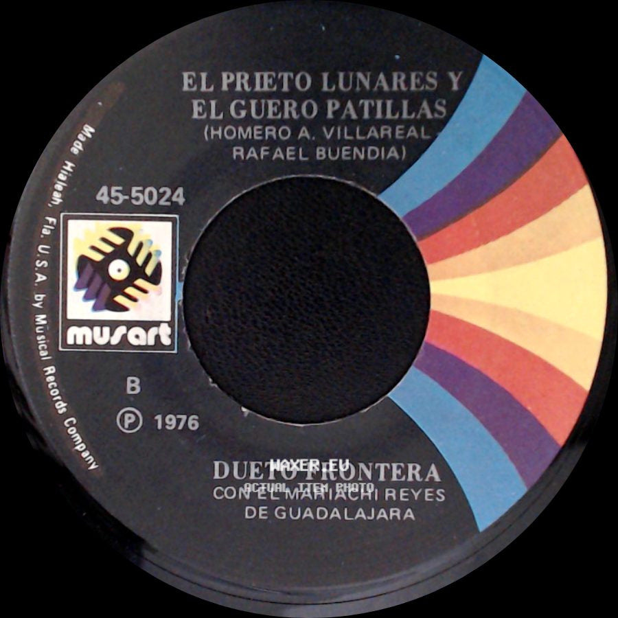 Dueto Frontera Con El Mariachi Reyes De Guadalajara / El Prieto Lunares Y El Guero Patillas - Aborresco / Dueto Frontera side B