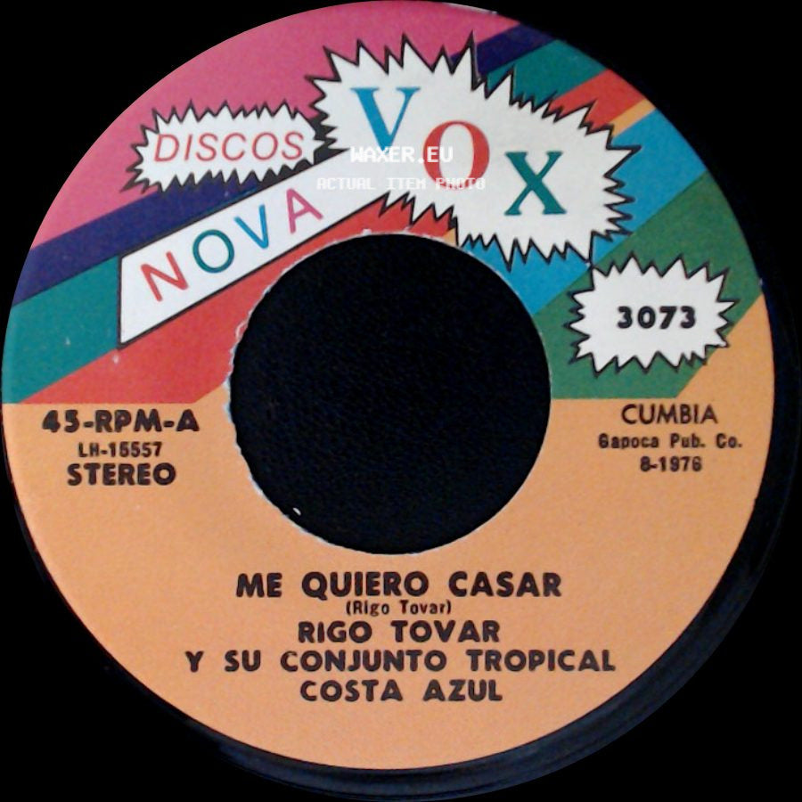 Rigo Tovar Y Su Conjunto Tropical Costa Azul - Amor Imposible / Me Quiero Casar side B