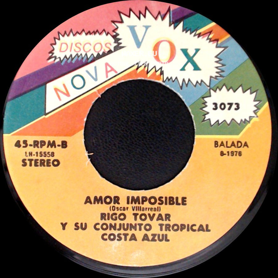 Rigo Tovar Y Su Conjunto Tropical Costa Azul - Amor Imposible / Me Quiero Casar side A