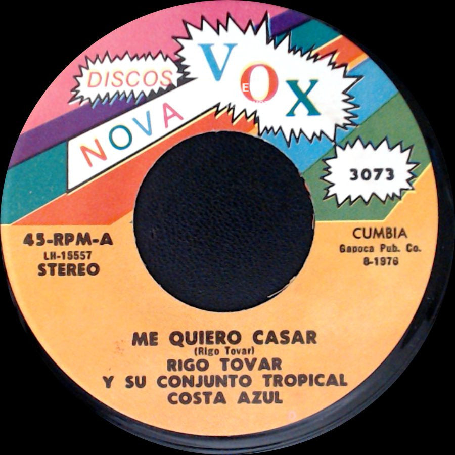 Rigo Tovar Y Su Conjunto Tropical Costa Azul - Me Quiero Casar / Amor Imposible side A