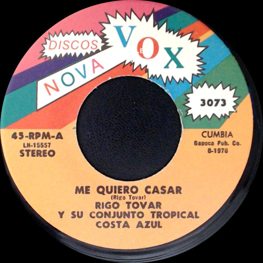 Rigo Tovar Y Su Conjunto Tropical Costa Azul - Me Quiero Casar / Amor Imposible side A