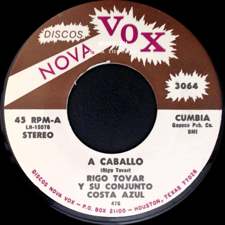 Rigo Tovar Y Su Conjunto Costa Azul - Te Quiero Dijiste / A Caballo side B