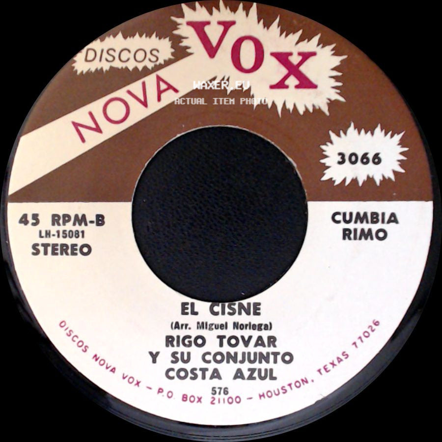 Rigo Tovar Y Su Conjunto Costa Azul - Macondo / El Cisne side B