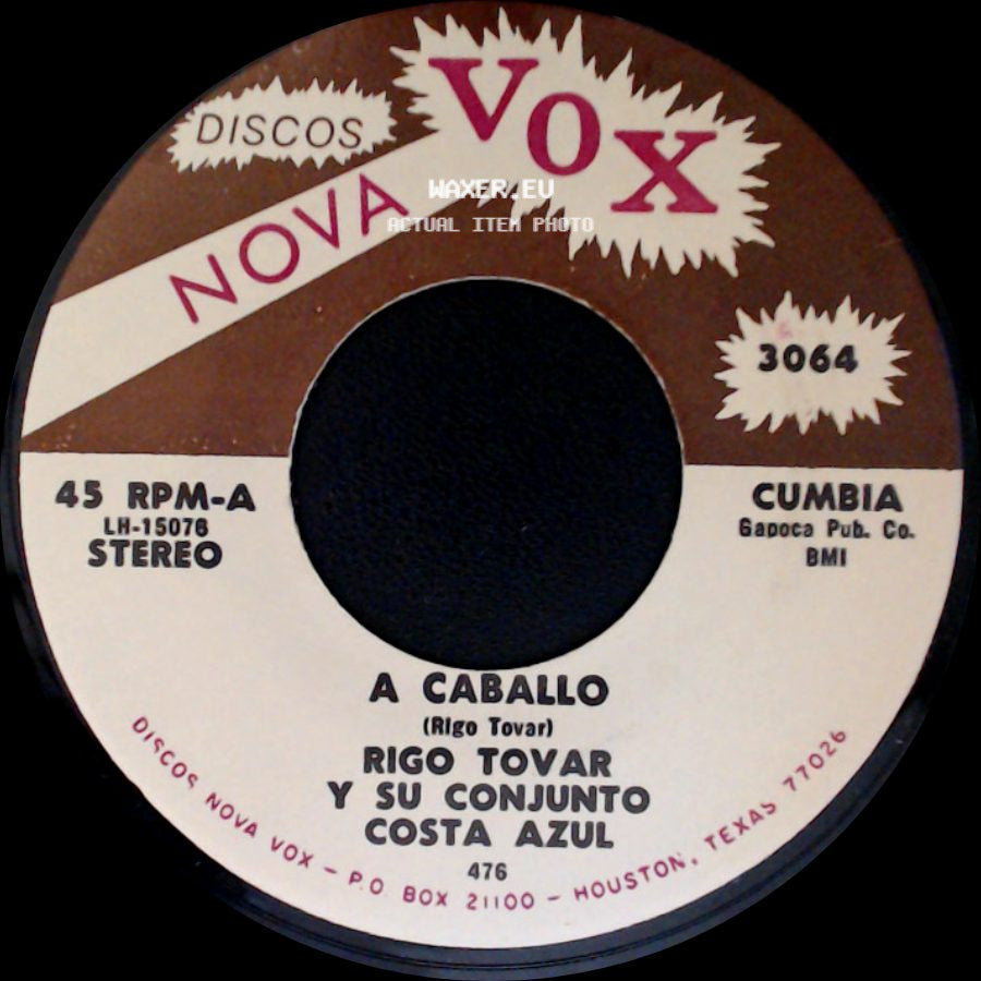 Rigo Tovar Y Su Conjunto Costa Azul - Te Quiero Dijiste / Caballo side B