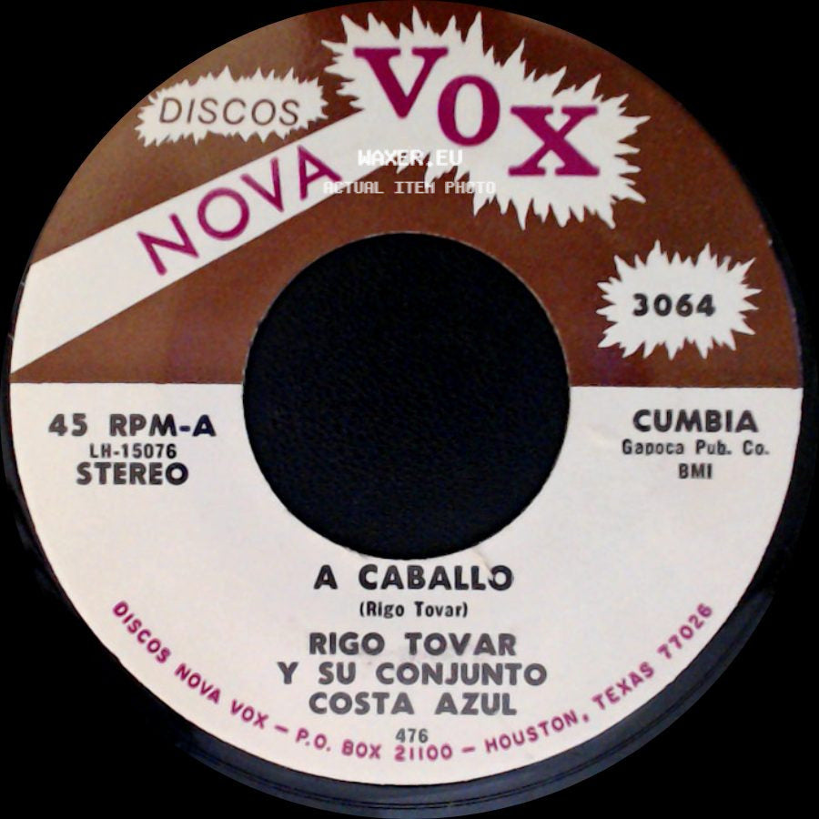 Rigo Tovar Y Su Conjunto Costa Azul - Te Quiero Dijiste / A Caballo side B